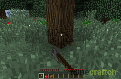 TreeCapitatorMod для Minecraft 1.7.2 - Реалистичная рубка