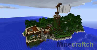 Остров Gloria - карта на приключения для Minecraft 1.6.4