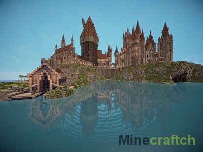 Карта замка Hogwarts для Minecraft