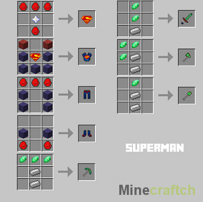 SuperHeroes — мод на супергероев в Minecraft 1.5.2/1.6.4/1.7.10