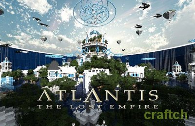 Карта Atlantida (Подводный город) для Minecraft