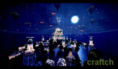 Карта Atlantida (Подводный город) для Minecraft скриншот 4
