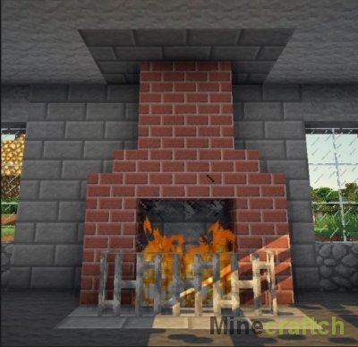 Видео гайд: Создаем красивый камин в Minecraft