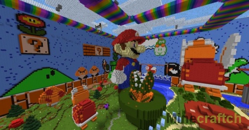 Mario Hide and Seek — прятки на карте Марио для Minecraft