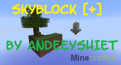 Карта на выживание SkyBlock Plus для Minecraft 1.9