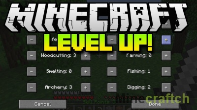 Level Up — мод на уровень для Minecraft 1.12.2-1.7.10