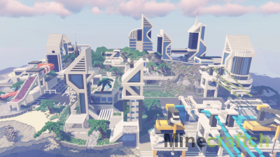 Large Futuristic City [1.15.2] — карта города будущего