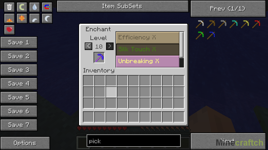 not enough items 1.7.10 tails mod