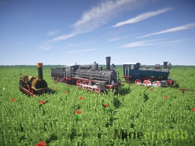 Rails of War - мод на поезда для Майнкрафт 1.5.2/1.6.4/1.7.2/1.7.10