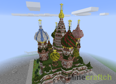 Красная Площадь - карта Москвы для Minecraft