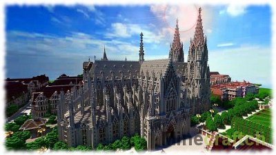 Cologne Cathedral - карта замок для Майнкрафт