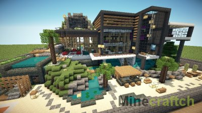 Luxurious Modern House - карта Красивый дом для Майнкрафт