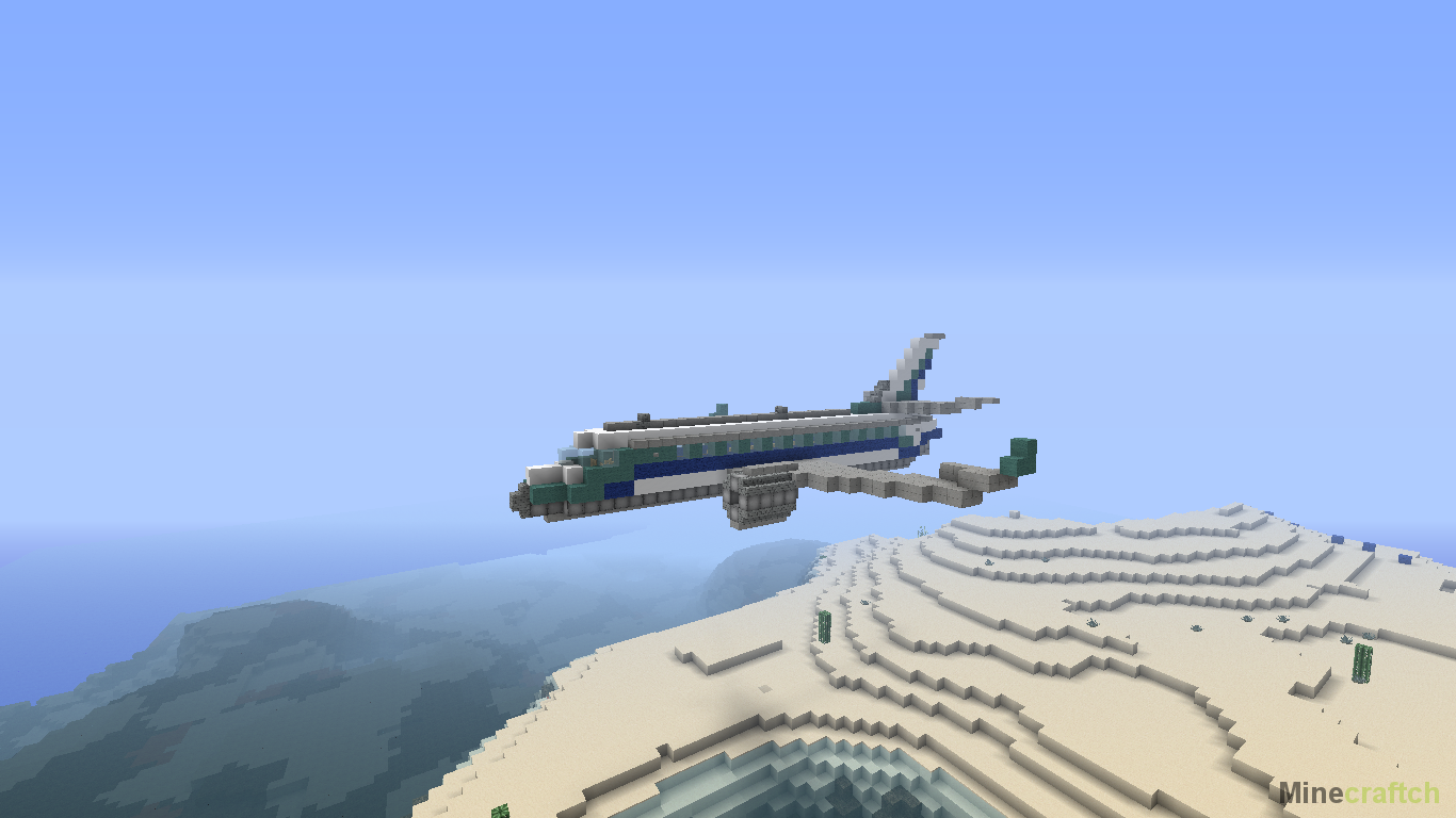 Скачать карту на самолет для Minecraft PE
