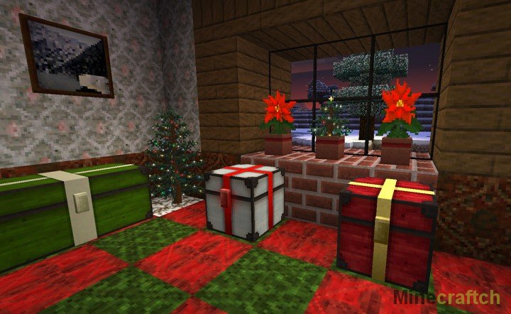 Новогодний текстурпак (Lithos Christmas) для Minecraft