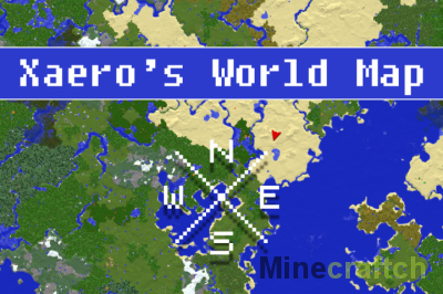 Xaero's World Map — мод на карту мира для Minecraft