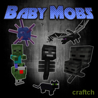 Мод Baby Mobs — маленькие мобы в Minecraft