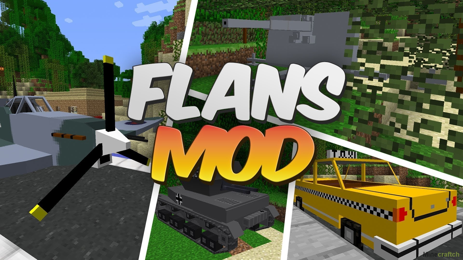 обзор моды на майнкрафт на flans mod