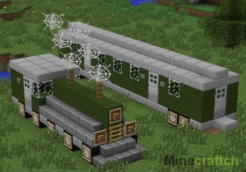 Как построить поезд в Майнкрафте без модов?