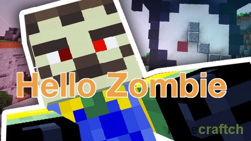 Карта Hello Zombie — сосед-зомби в Minecraft 1.11.2