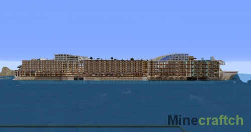 Карта King Gopo — круизный лайнер в Minecraft