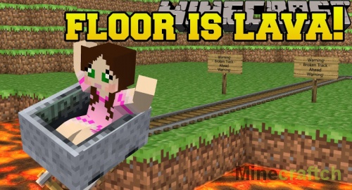 Карта Lava Floor — мини-игра «Пол – это лава» в Minecraft 1.12
