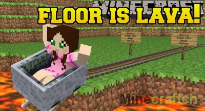 Карта Lava Floor — мини-игра «Пол – это лава» в Minecraft 1.12