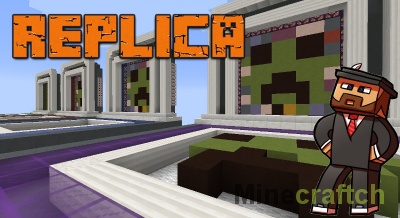 Карта Replica — мини-игра «Повтори рисунок» в Minecraft 1.12/1.9/1.8