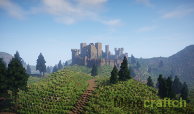 Карта Castle Ruin — руины средневекового замка в Minecraft