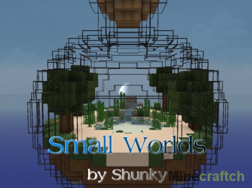 Small Worlds — карта на выживание в бутылке для Minecraft 1.13