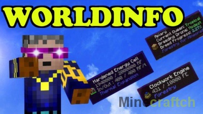 Мод WorldInfo для Minecraft 1.13