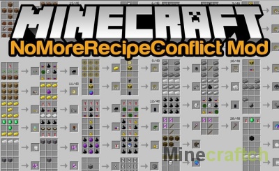 No More Recipe Conflict для Minecraft