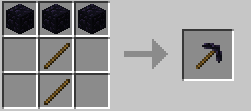 Obsidian Pickaxe [1.7.10]