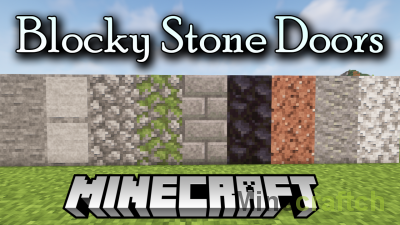 Blocky Stone Doors Mod [1.18.2] [1.17.1] [1.16.5]