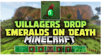 Villagers Drop Emeralds on Death Mod [1.19.2] [1.18.2] [1.17.1] [1.16.5]