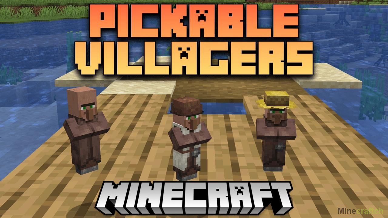 Мод на перенос жителей Pickable Villagers 1.16.5/1.19.4/1.20.1/1.18.2 – Моды  для Minecraft – Minecraftch