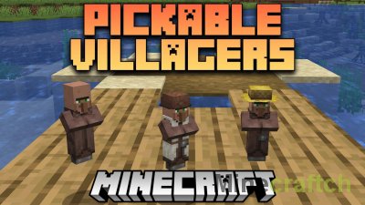 Pickable Villagers Mod [1.20.1] [1.19.4] [1.18.2] [1.17.1] [1.16.5]