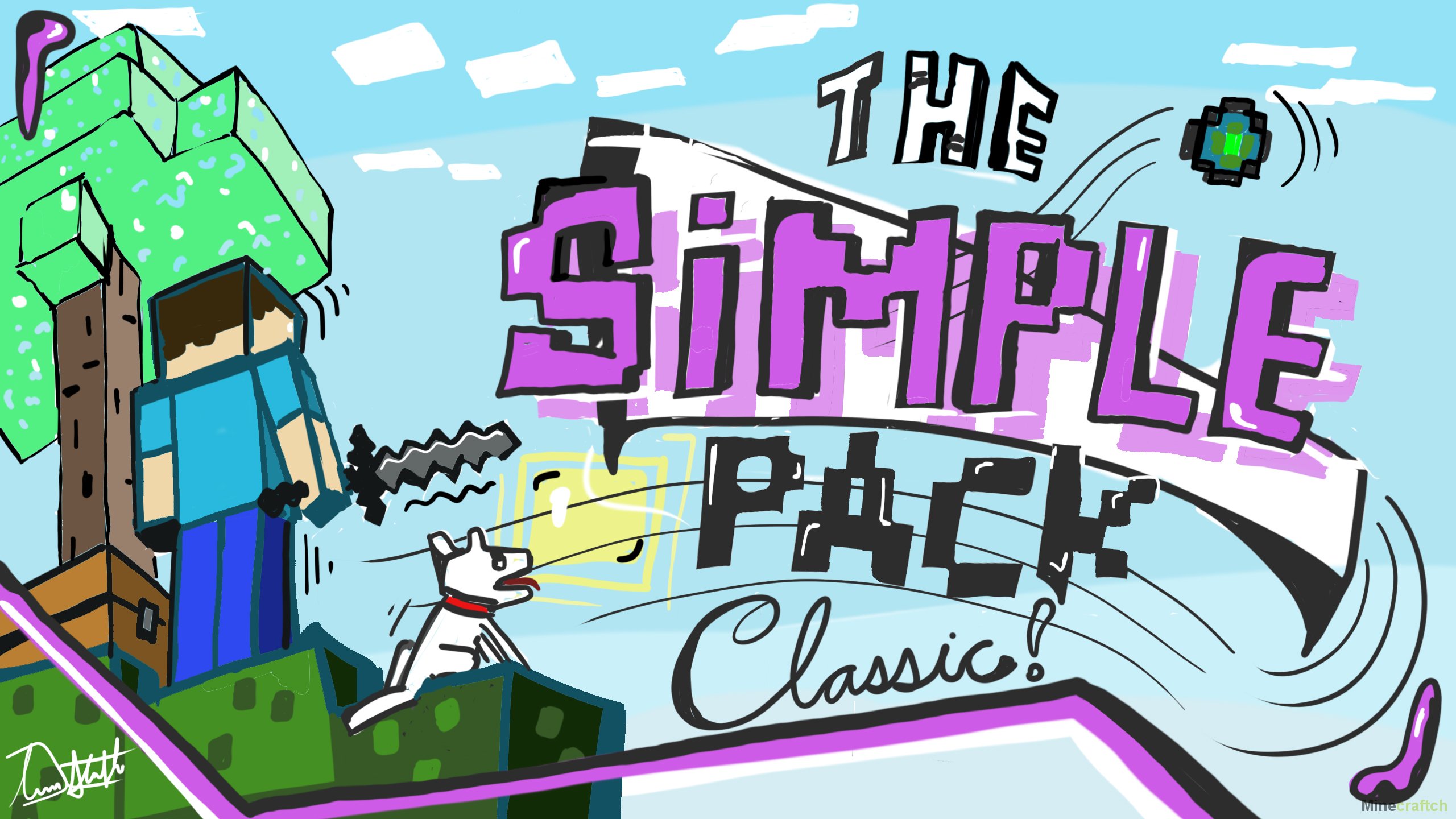 Простые текстуры The Simple Pack 1.20.4 – Текстуры для Minecraft –  Minecraftch