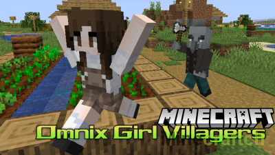 Omnix Girl Villagers Resource Pack [1.20.4] [1.19.4] [1.18.2] [1.17.1] [1.16.5]
