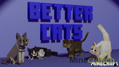 Better Cats Resource Pack [1.20.6] [1.19.4] [1.18.2] [1.17.1] [1.16.5] [1.15.2] [1.14.4] [1.13.2] [1.12.2] [1.11.2] [1.10.2] [1.9.4] [1.8.9]