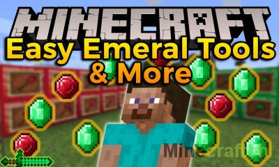 Easy Emerald Tools & More Mod [1.21] [1.20.6] [1.19.2] [1.18.2] [1.17.1] [1.16.5] [1.15.2]