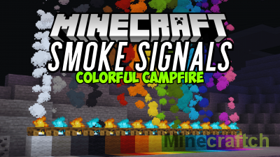 Colorful Campfire Smoke Signals Mod [1.21.1] [1.20.6] [1.19.4] [1.18.2] [1.17.1] [1.16.5] [1.15.2] [1.14.4]