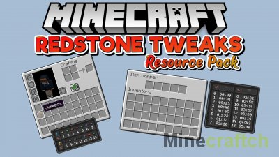 Redstone Tweaks Resource Pack [1.21.3] [1.20.6] [1.19.4] [1.18.2] [1.17.1]