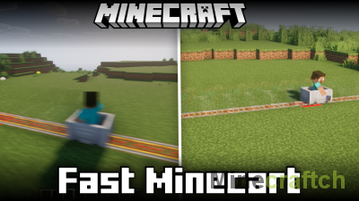 Fast Minecart Mod [1.21.3] [1.20.6] [1.19.4] [1.18.2] [1.17.1] [1.16.5] [1.15.2] [1.14.4]