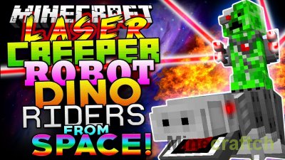 Laser Creeper Robot Dino Riders From Space Mod [1.20.1] [1.12.2] [1.10.2] [1.7.10]