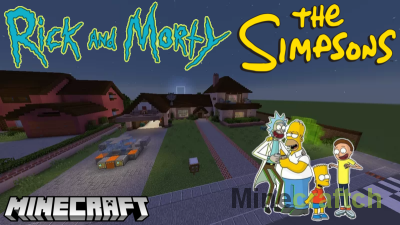 Rick and Morty The Simpsons Crossover Map [1.21.7] [1.20.6]