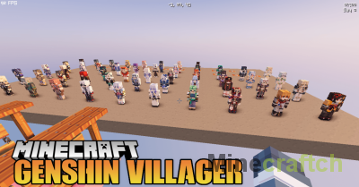 Genshin Villager Resource Pack [1.21.8] [1.20.6] [1.19.4]