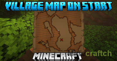 Village Map on Start Mod [1.21.8] [1.20.6] [1.19.4] [1.18.2]
