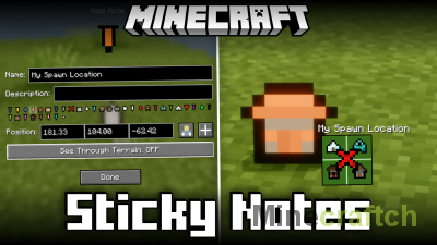 Sticky Notes Mod [1.21.10]