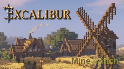Excalibur Resource Pack [26.1.2] [1.21.11] [1.20.6] [1.19.4] [1.18.2] [1.17.1] [1.16.5] [1.15.2] [1.14.4] [1.13.2] [1.12.2] [1.11.2] [1.10.2] [1.9.4]