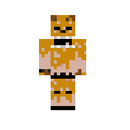 Бомж в костюме Golden Freddy